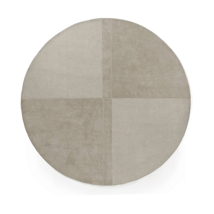 Level villamatto pyöreä - Lämmin harmaa, Ø280 cm - Normann Copenhagen