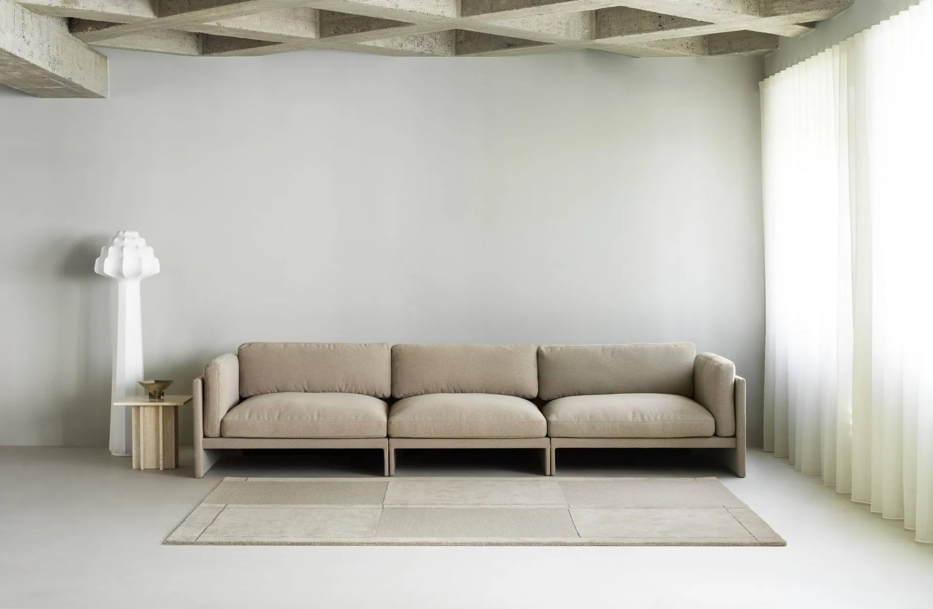 Level villamatto, Warm grey, 250x350 cm Normann Copenhagen