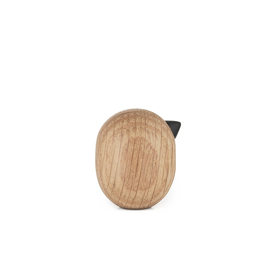 Normann Copenhagen Little Bird hahmo tammi 3 cm | Skandinaavinen Sisustus | Puuhahmot | Beige