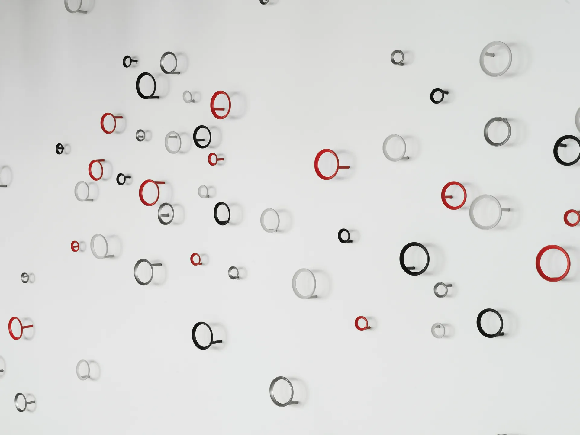 Loop koukku large Ø 9,4 cm, Brushed Zinc Normann Copenhagen