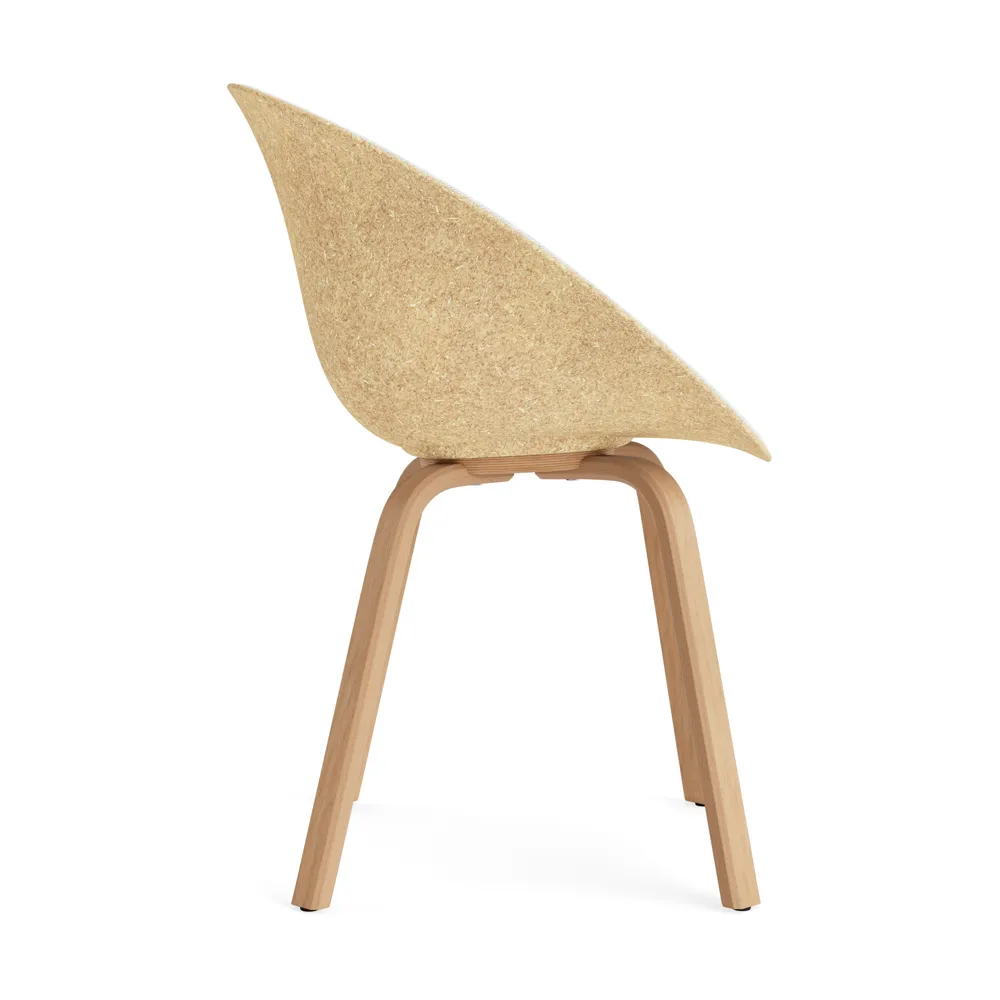 Mat Armchair käsinojatuoli etupuoliverhoiltu , Hallingdal 110-hemp-beech Normann Copenhagen