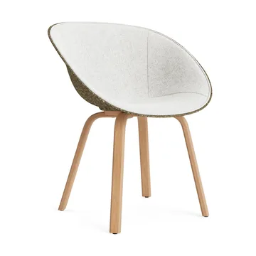 Mat Armchair käsinojatuoli etupuoliverhoiltu  - Hallingdal 110-seaweed-beech - Normann Copenhagen