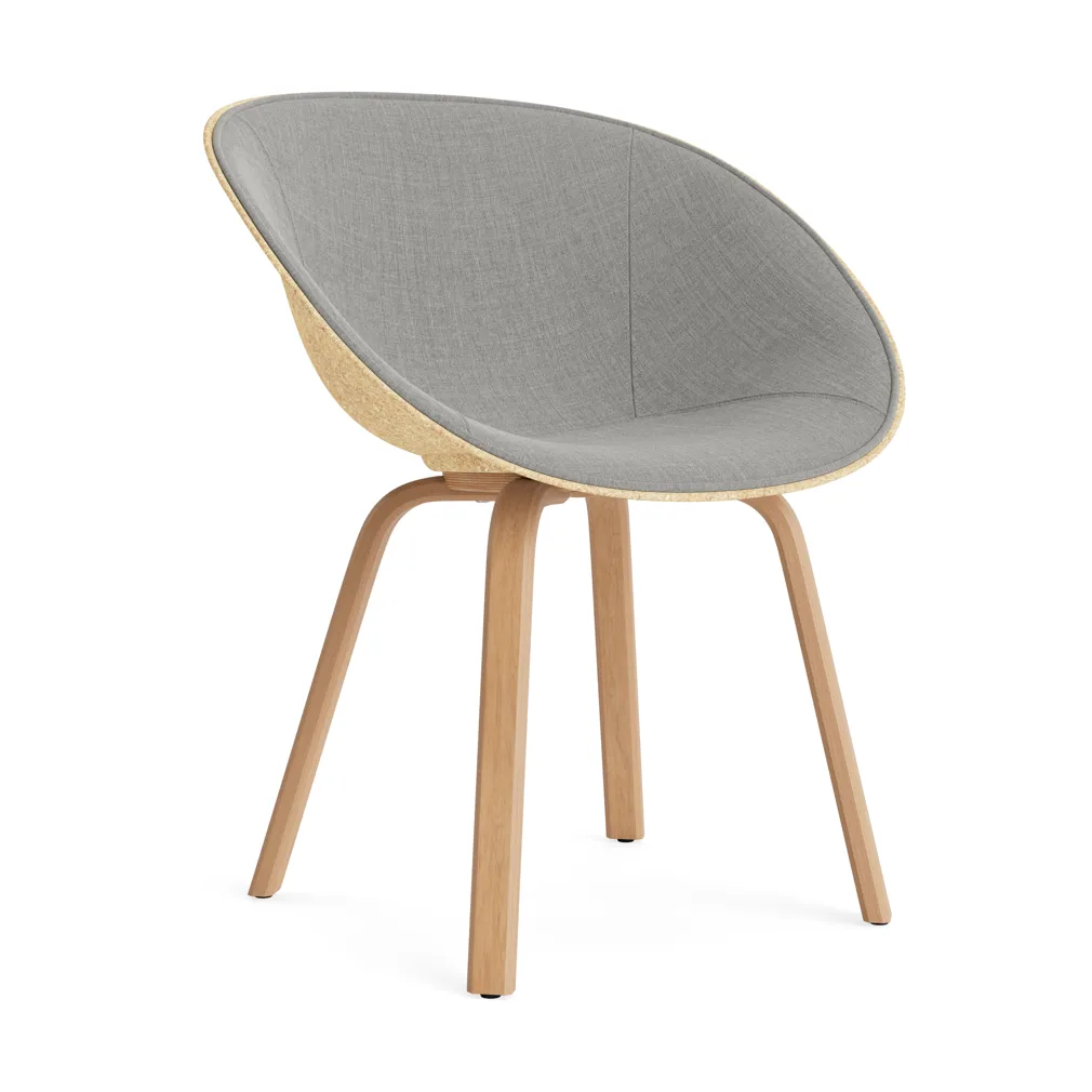 Mat Armchair käsinojatuoli etupuoliverhoiltu , Remix 133-hemp-beech Normann Copenhagen
