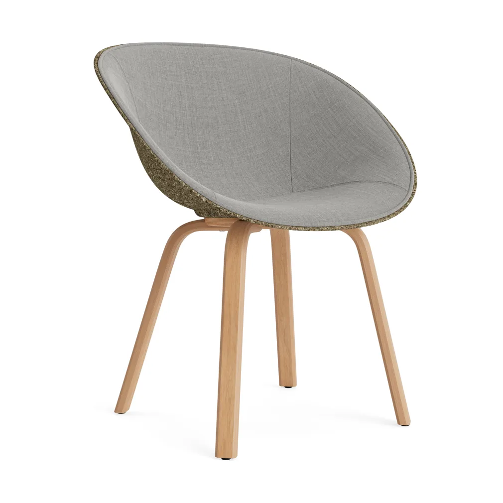Mat Armchair käsinojatuoli etupuoliverhoiltu , Remix 133-seaweed-beech Normann Copenhagen