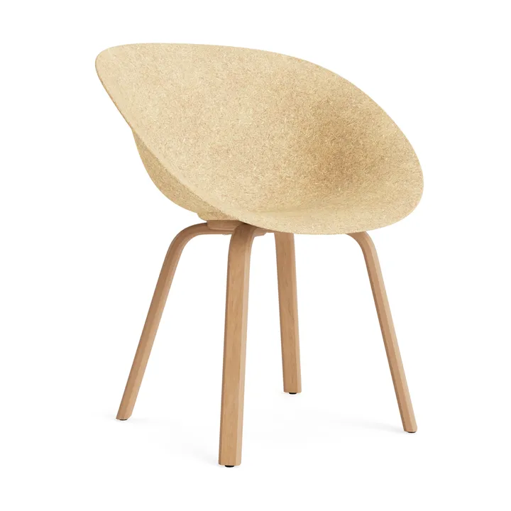 Mat Armchair käsinojatuoli - Hemp-beech - Normann Copenhagen