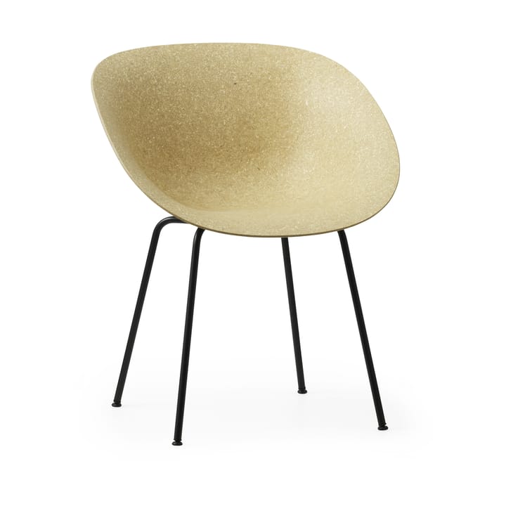 Mat Armchair käsinojatuoli - Hemp-black steel - Normann Copenhagen