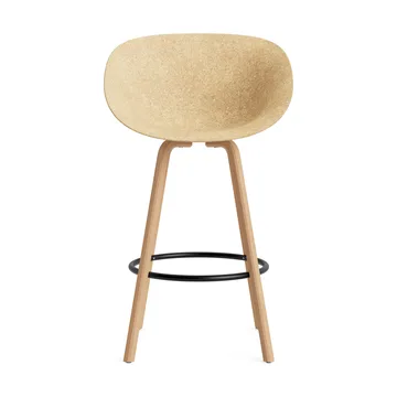 Mat Bar Armchair käsinojallinen tuoli 75 cm - Hemp-beech-black steel - Normann Copenhagen
