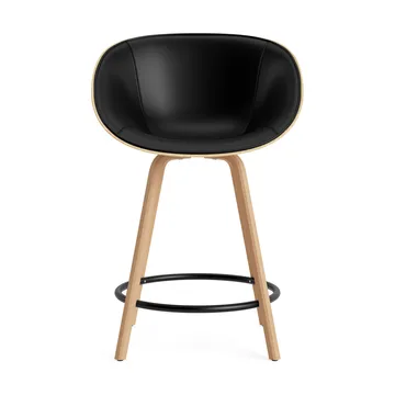 Mat Bar Armchair käsinojallinen tuoli etupuoliverhoiltu 65 cm - Ultra 41599-hemp-beech-black steel - Normann Copenhagen