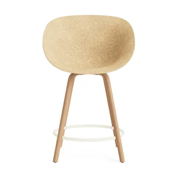 Mat Bar Armchair käsinojatuoli 65 cm - Hemp-beech-cream steel - Normann Copenhagen