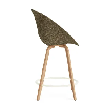 Mat Bar Armchair käsinojatuoli 65 cm - Seaweed-pyökki-cream steel - Normann Copenhagen