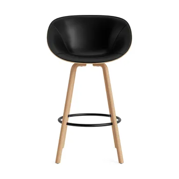 Mat Bar Armchair käsinojatuoli etupuoliverhoiltu 75 cm - Ultra 41599-hemp-beech-black steel - Normann Copenhagen