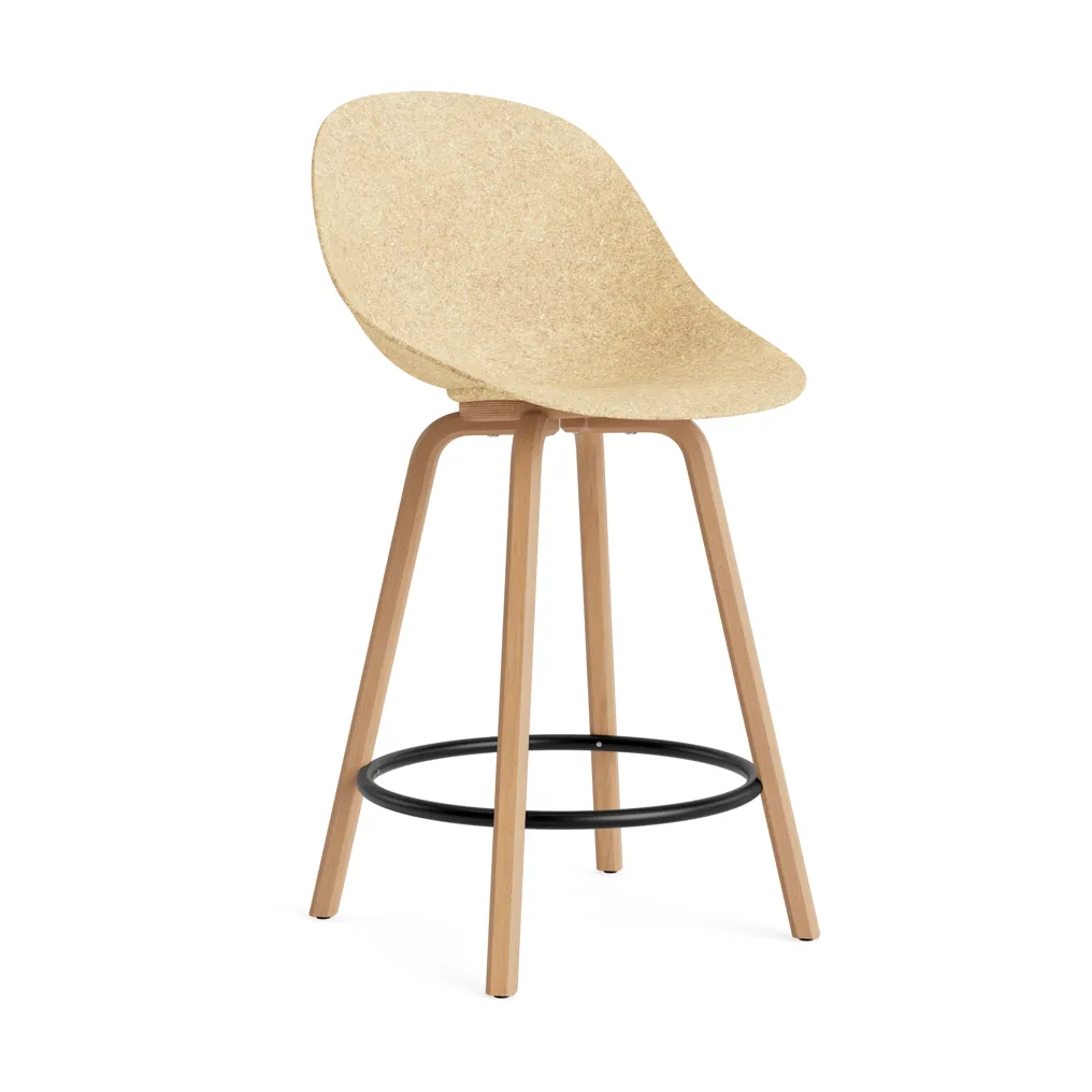Mat Bar Chair baarituoli 65 cm, Hemp-beech-black steel Normann Copenhagen
