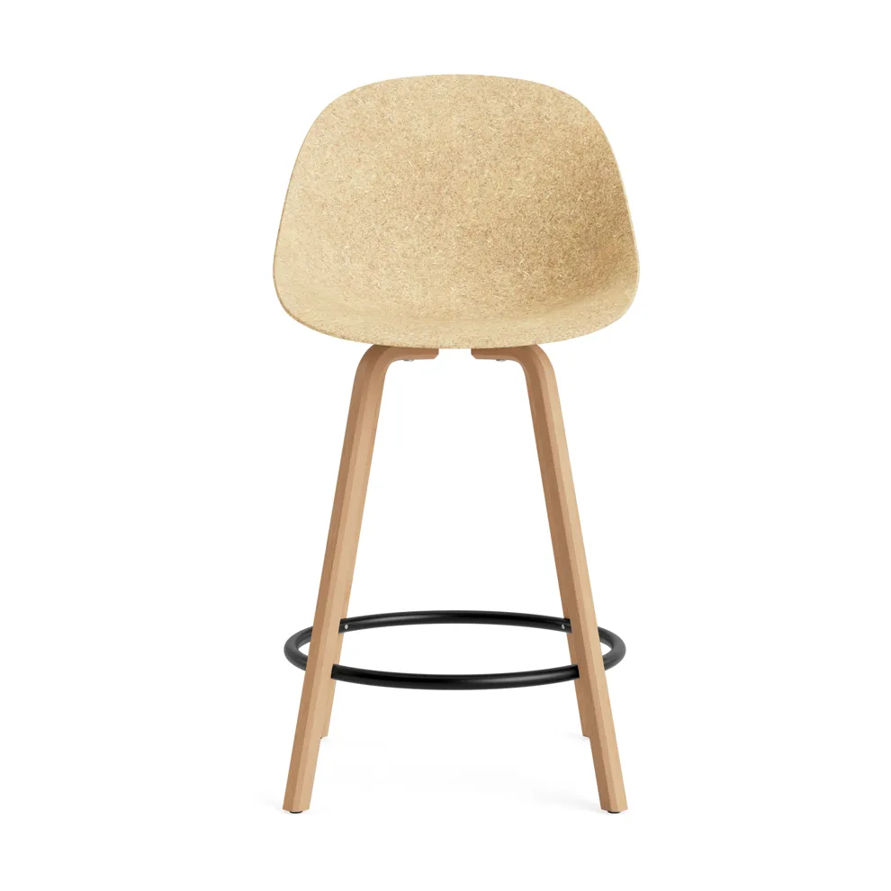 Mat Bar Chair baarituoli 65 cm, Hemp-beech-black steel Normann Copenhagen