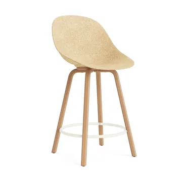 Mat Bar Chair baarituoli 65 cm - Hemp-beech-cream steel - Normann Copenhagen