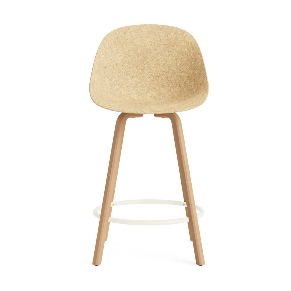 Mat Bar Chair baarituoli 65 cm, Hemp-beech-cream steel Normann Copenhagen