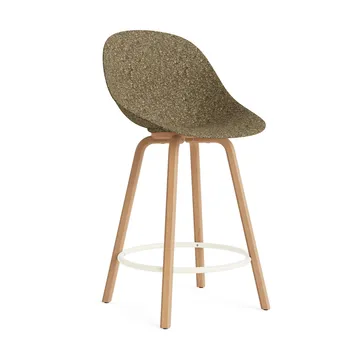 Mat Bar Chair baarituoli 65 cm - Seaweed-beech-cream steel - Normann Copenhagen