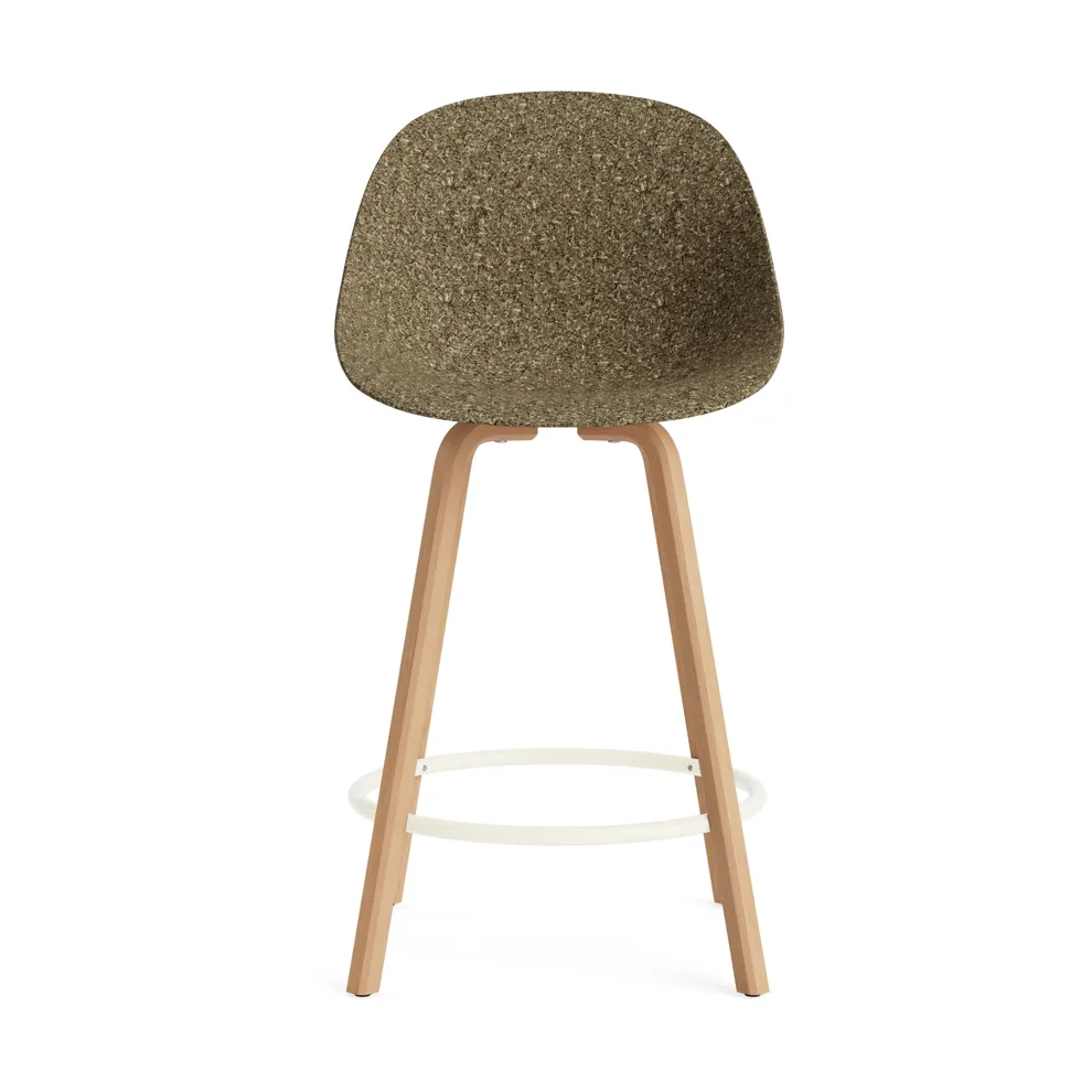 Mat Bar Chair baarituoli 65 cm, Seaweed-beech-cream steel Normann Copenhagen