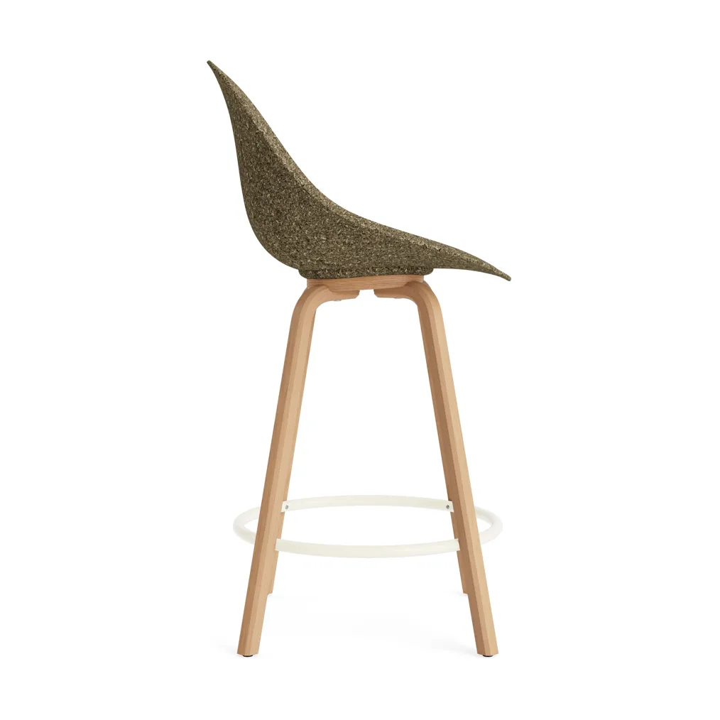 Mat Bar Chair baarituoli 65 cm, Seaweed-beech-cream steel Normann Copenhagen