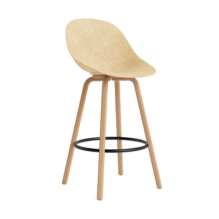 Mat Bar Chair baarituoli 75 cm - Hemp-beech-black steel - Normann Copenhagen
