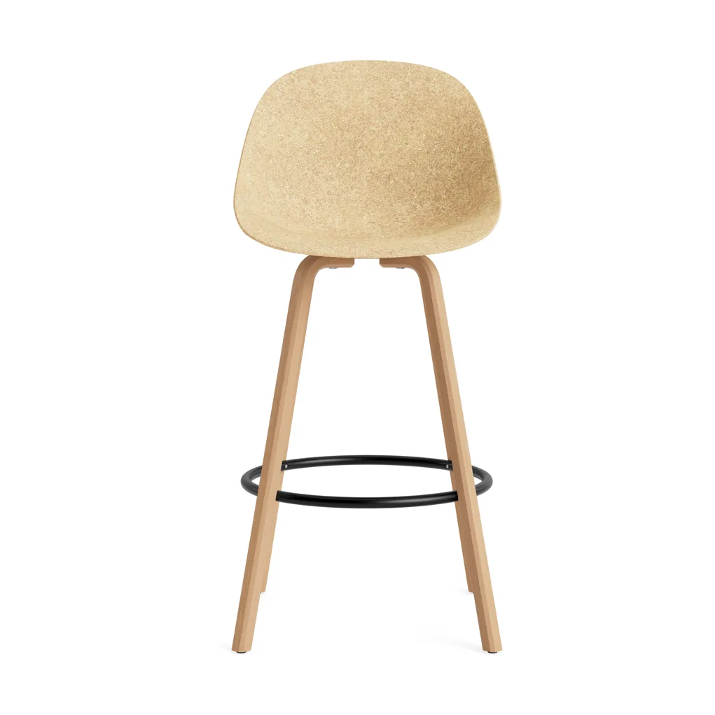 Mat Bar Chair baarituoli 75 cm, Hemp-beech-black steel Normann Copenhagen