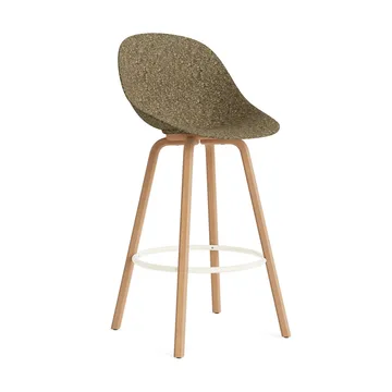 Mat Bar Chair baarituoli 75 cm - Seaweed-beech-cream steel - Normann Copenhagen