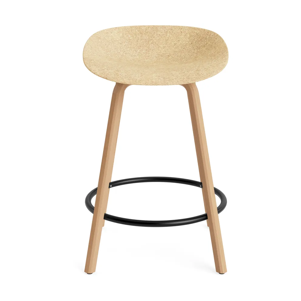 Mat Barstool baarijakkara 65 cm, Hemp-beech-black steel Normann Copenhagen