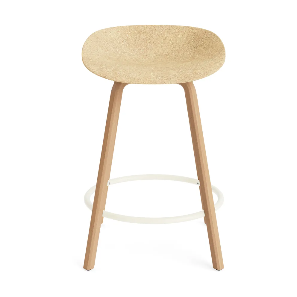 Mat Barstool baarijakkara 65 cm, Hemp-beech-cream steel Normann Copenhagen