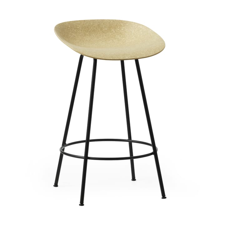 Mat Barstool baarijakkara 65 cm - Hemp-black steel - Normann Copenhagen