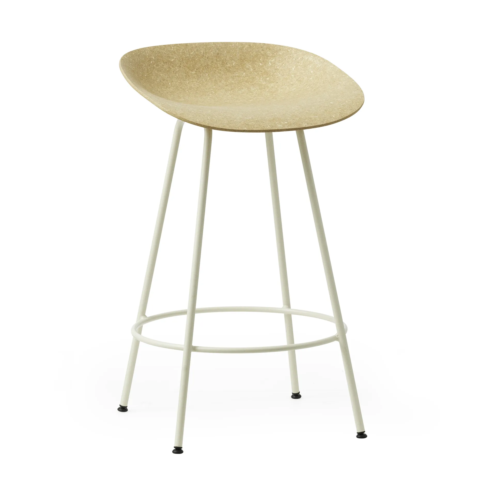 Mat Barstool baarijakkara 65 cm, Hemp-cream steel Normann Copenhagen