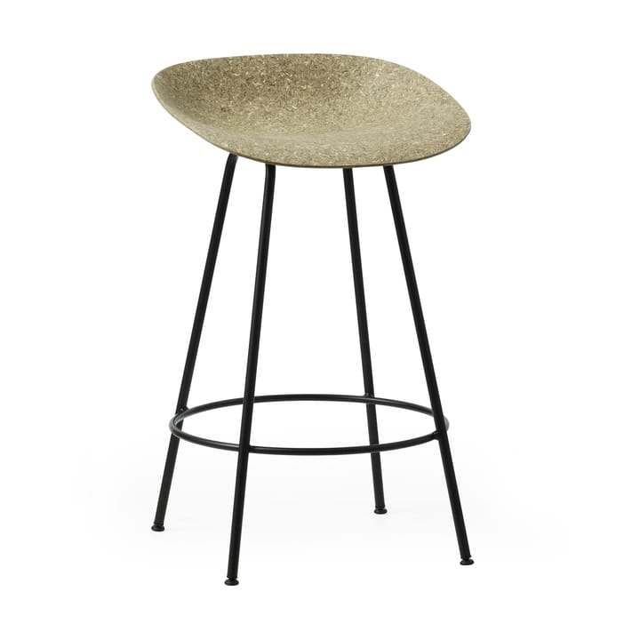 Mat Barstool baarijakkara 65 cm - Seaweed-black steel - Normann Copenhagen