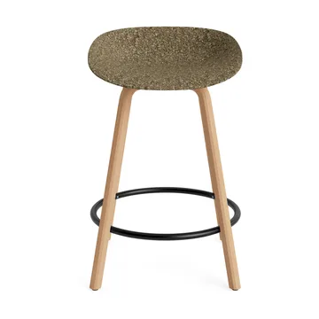 Mat Barstool baarijakkara 65 cm - Seaweed-pyökki-musta teräs - Normann Copenhagen