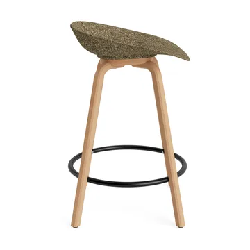 Mat Barstool baarijakkara 65 cm - Seaweed-pyökki-musta teräs - Normann Copenhagen
