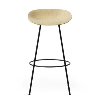 Mat Barstool baarijakkara 75 cm - Hemp-black steel - Normann Copenhagen