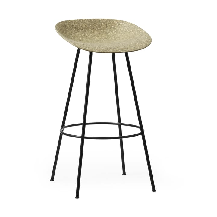 Mat Barstool baarijakkara 75 cm - Seaweed-black steel - Normann Copenhagen