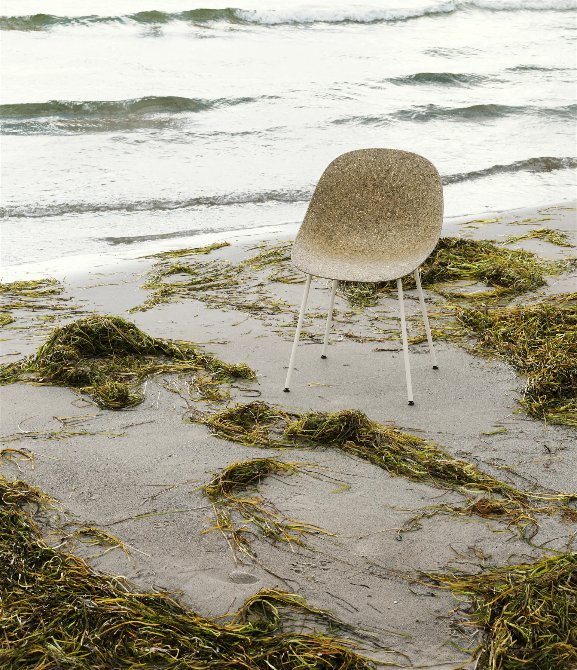Mat Chair tuoli, Seaweed-cream steel Normann Copenhagen