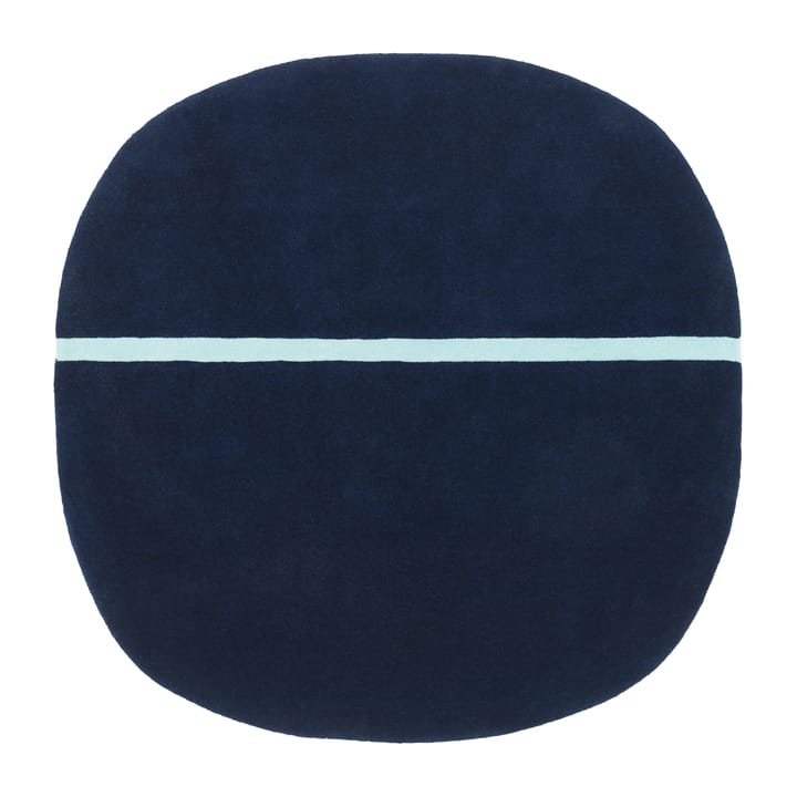 Oona matto 140 x 140 cm - Sininen - Normann Copenhagen