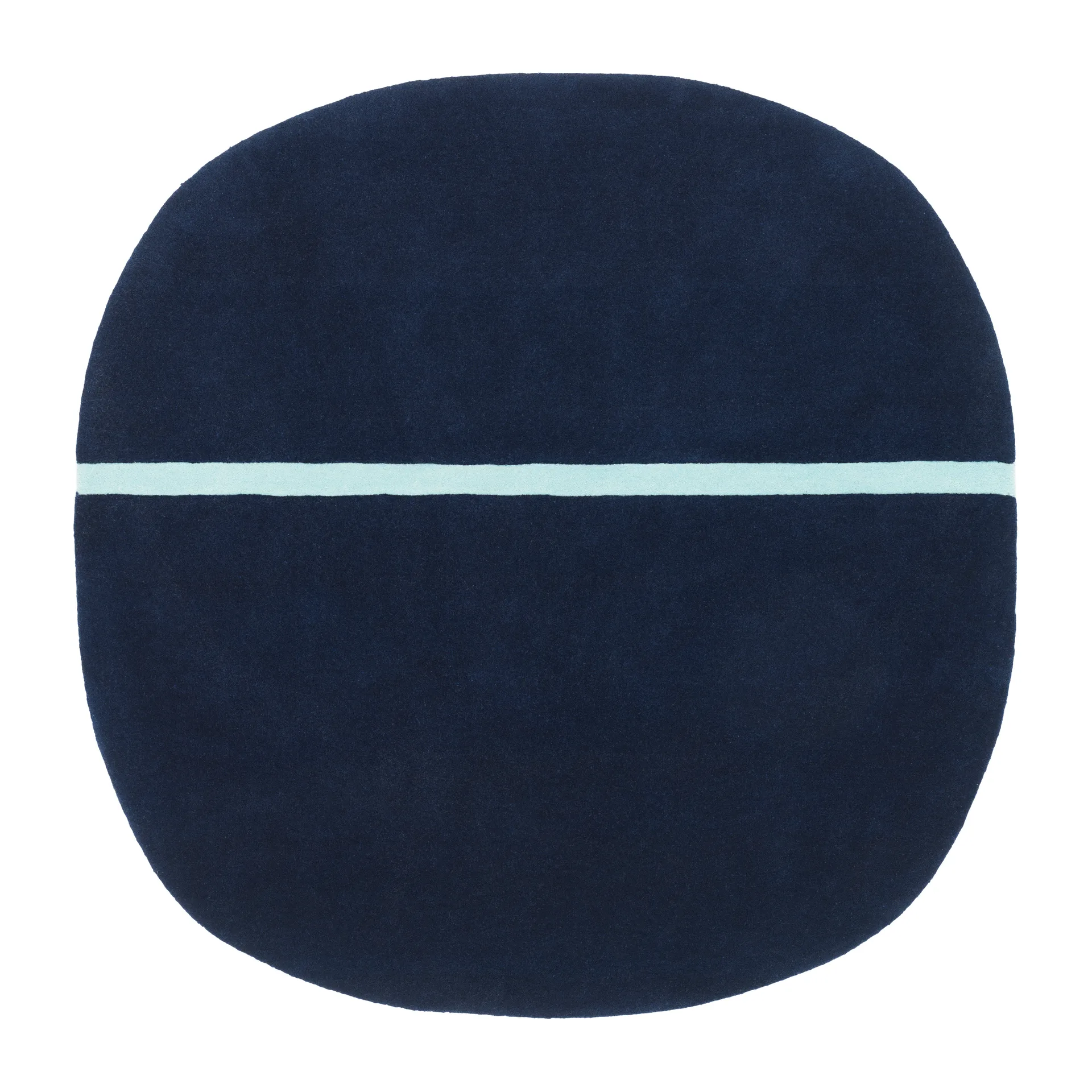 Oona matto 140 x 140 cm, Sininen Normann Copenhagen