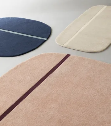 Oona matto 140 x 140 cm - Sininen - Normann Copenhagen