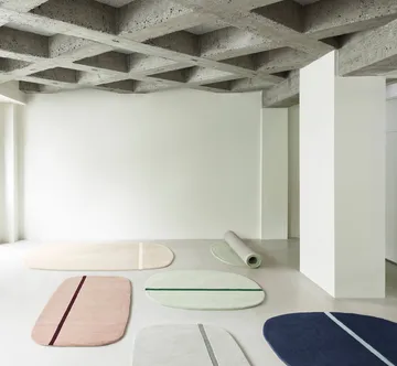 Oona matto 140 x 140 cm - Sininen - Normann Copenhagen