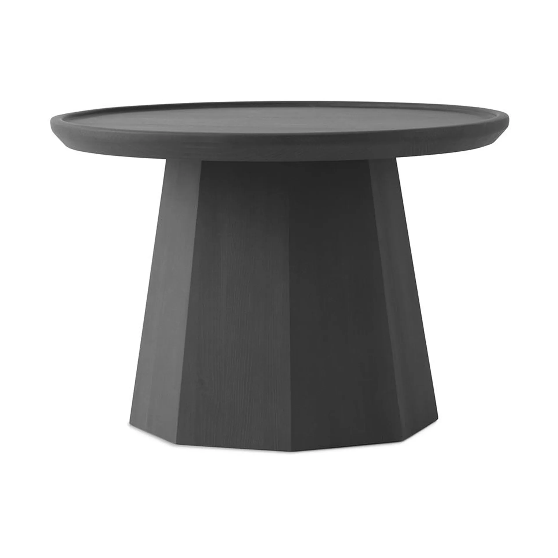 Pine table large sivupöytä Ø 65 cm K:44,5 cm, Dark Grey Normann Copenhagen