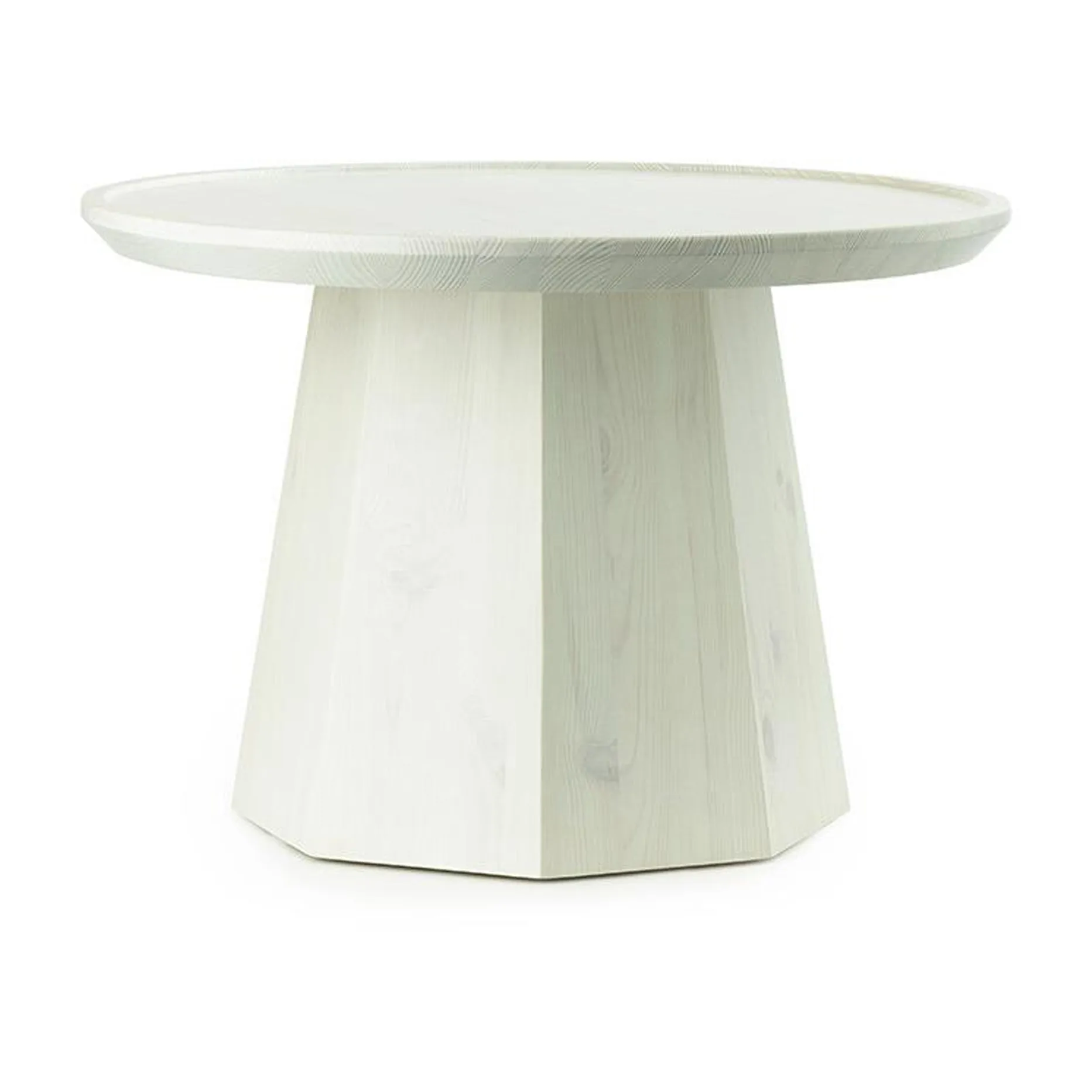 Pine table large sivupöytä Ø 65 cm K:44,5 cm, Light Green Normann Copenhagen