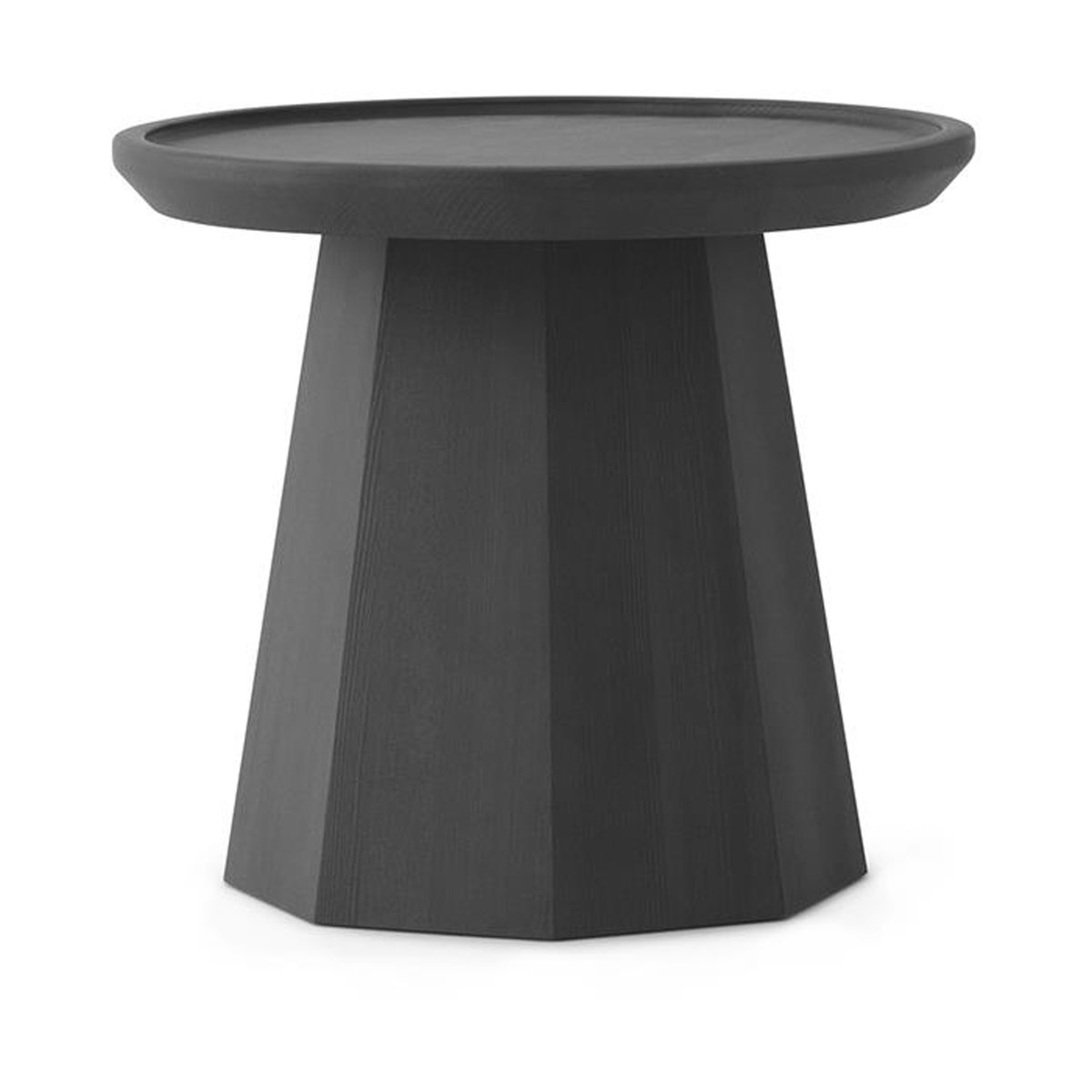 Normann Copenhagen Pine table small sivupöytä Ø 45 cm K:40,6 cm Dark Grey