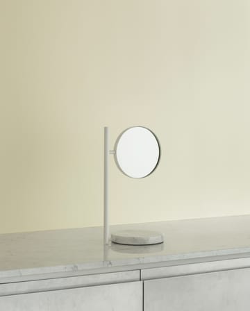 Pose Kaksipuolinen pöytäpeili 21 x 39 cm - Valkoinen - Normann Copenhagen