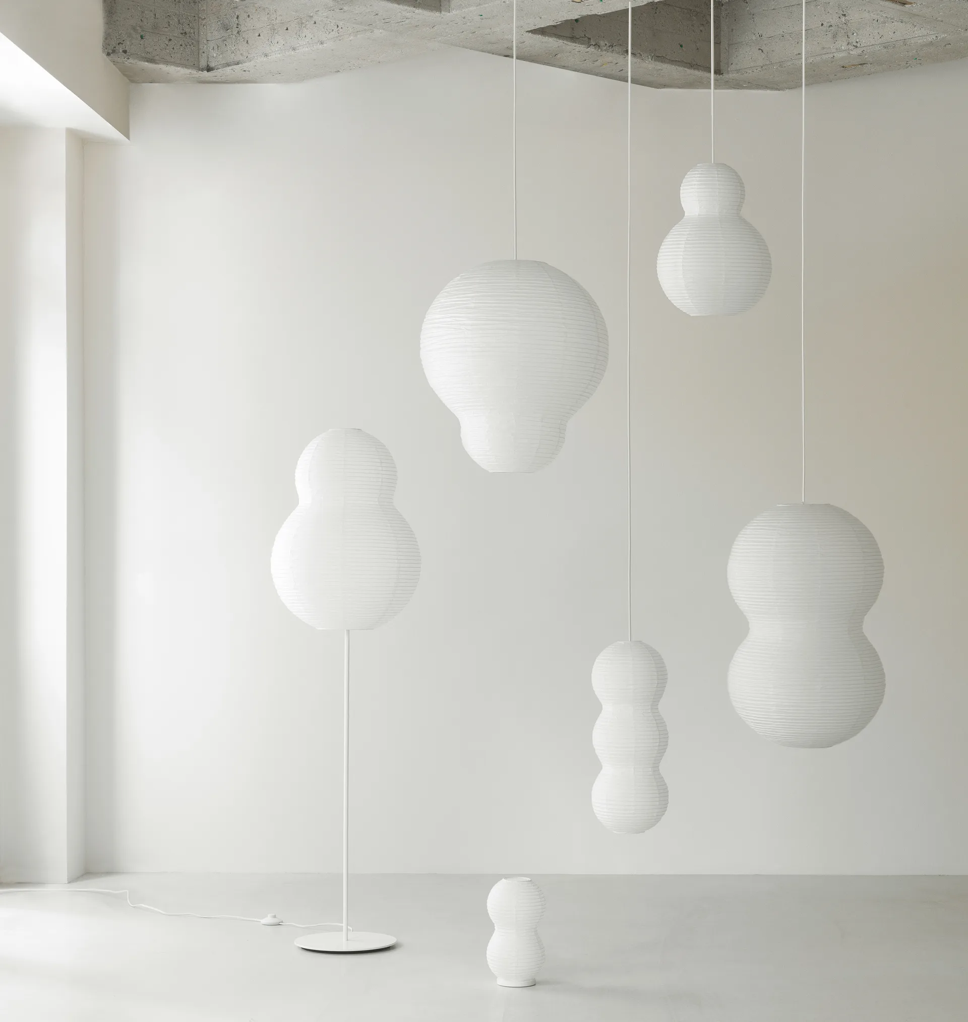 Puff Bulb -valaisin 60 x 75 cm, Valkoinen Normann Copenhagen