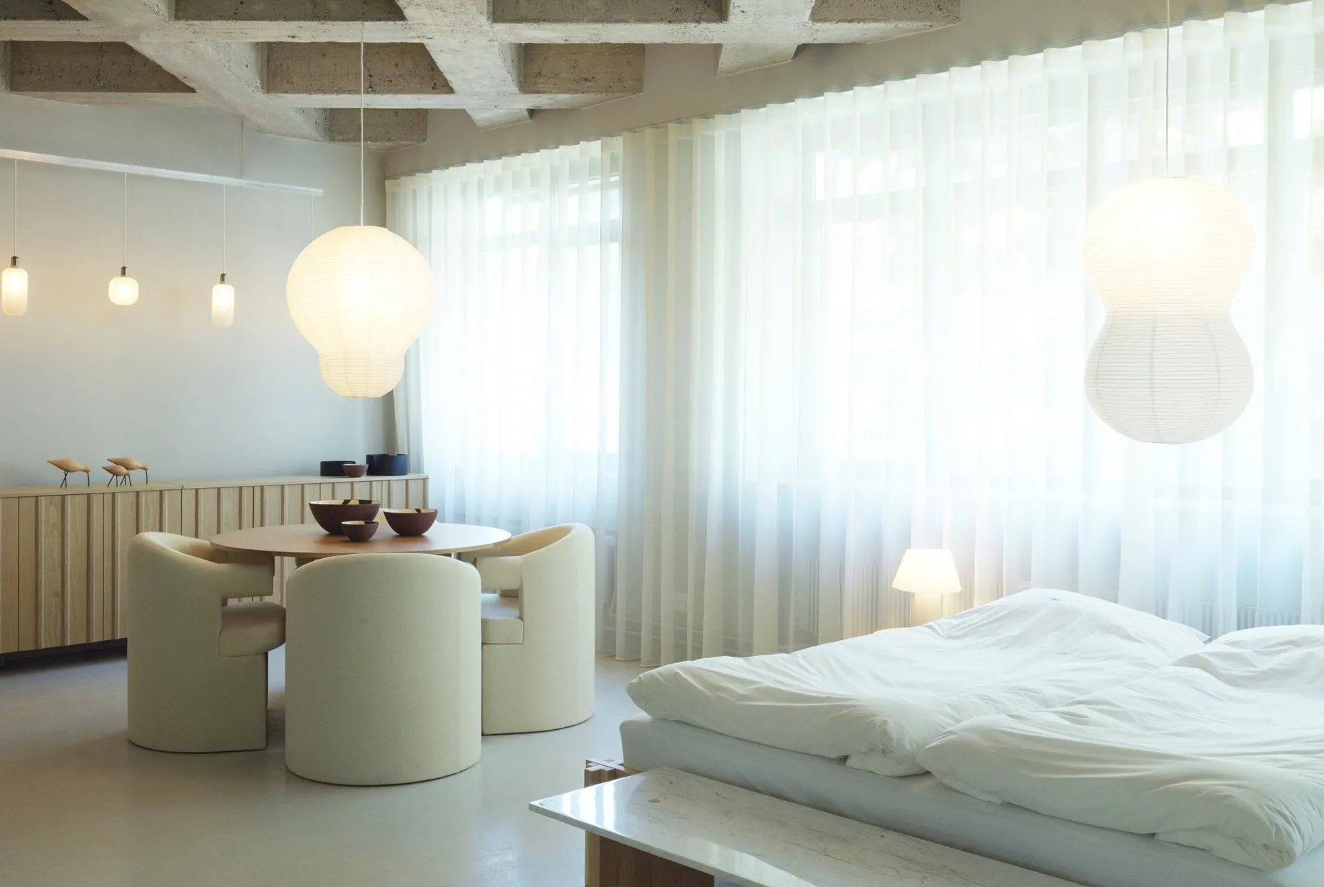 Puff Twist -valaisin 50 x 90 cm, Valkoinen Normann Copenhagen