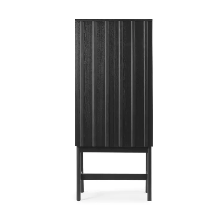 Rib kaappi - Soft black, 166,5x70x43 cm - Normann Copenhagen