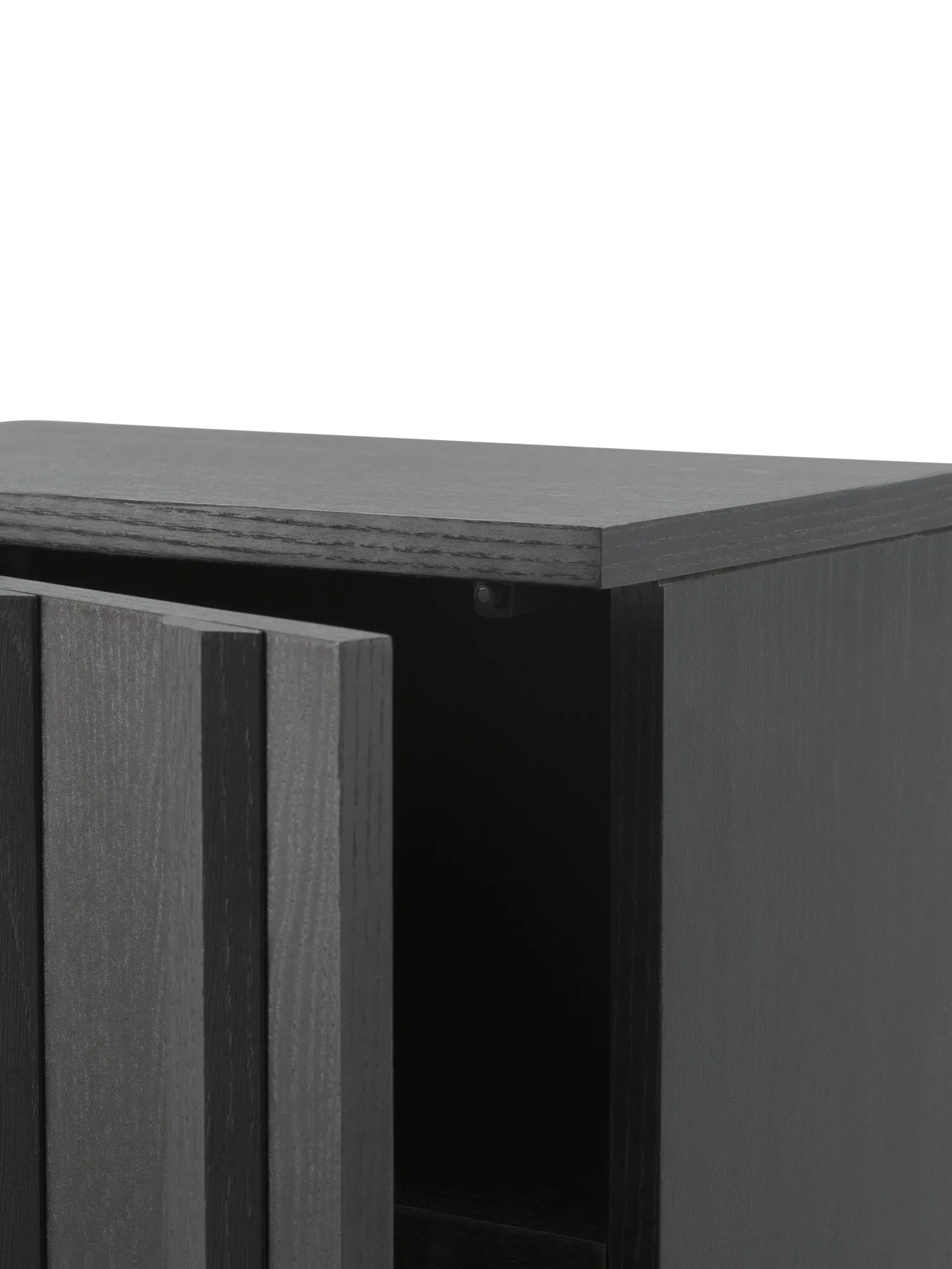 Rib kaappi, Soft black, 166,5x70x43 cm Normann Copenhagen