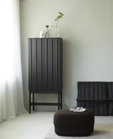 Rib kaappi - Soft black, 166,5x70x43 cm - Normann Copenhagen