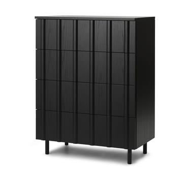 Rib lipasto 4 laatikkoa - Soft Black - Normann Copenhagen