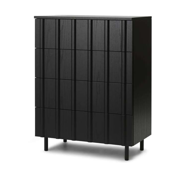 Rib lipasto 4 laatikkoa, Soft Black Normann Copenhagen